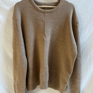 7115 By Szeki Women's Crew Neck Ribbed Knit Sweater